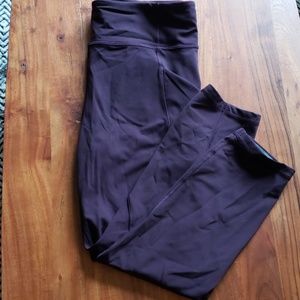 Lululemon Plum Speed Up Running Crop Tights